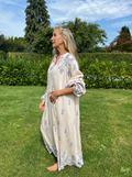 Klänning Boheme - Beige / blue
