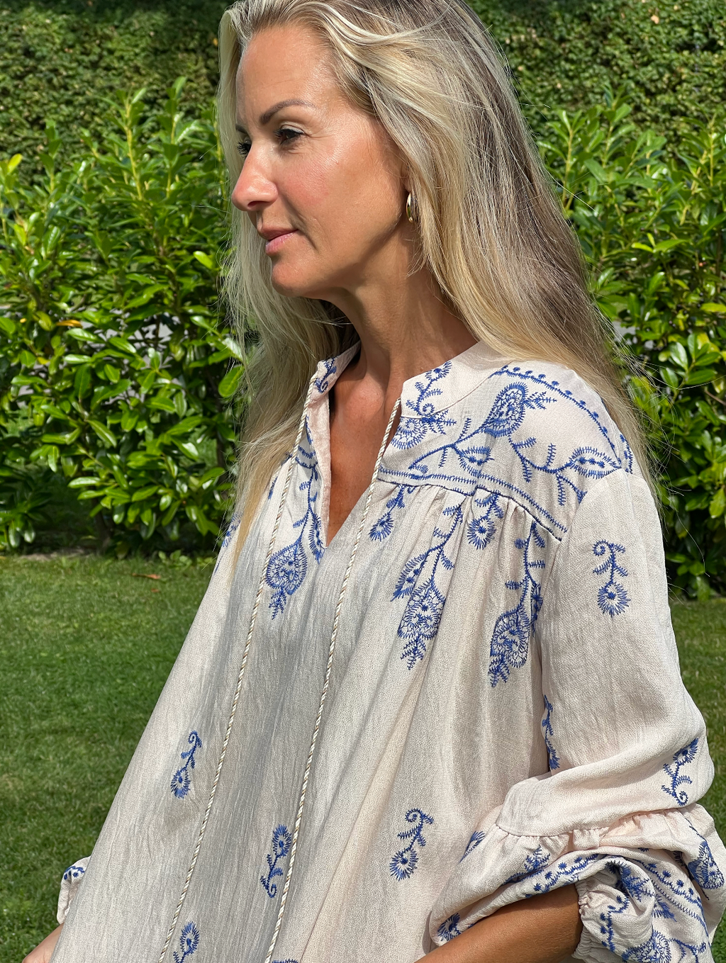 Klänning Boheme - Beige / blue